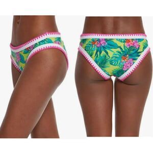 Betsey Johnson Womens Swimwear Tropical Escape Hipster Bikini Bottom Only